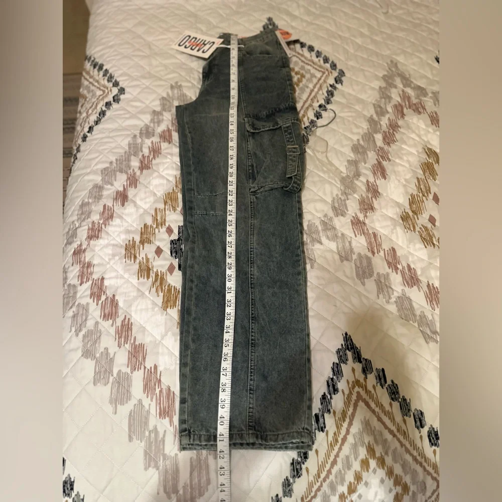Cargo Jeans Womens Large NWT Pockets Front Bottom & Sides Baggy. Size 7/28. NWT - Picture 11 of 12